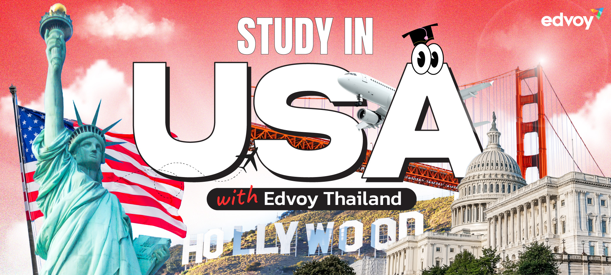 กำลังวางแผนไปเรียนต่อที่อเมริกาใช่ไหม? มาพบกับ Edvoy USA ได้ที่งาน OCSC EXPO 2025!